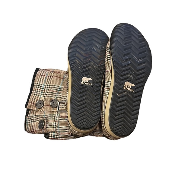 Sorel Ankle Plaid Boots 7.5 - Picture 2 of 3